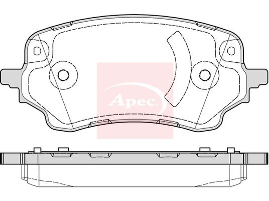 APEC Brake Pad Set, disc brake PAD2328