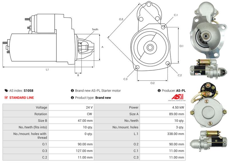 AS-PL S1058 Starter