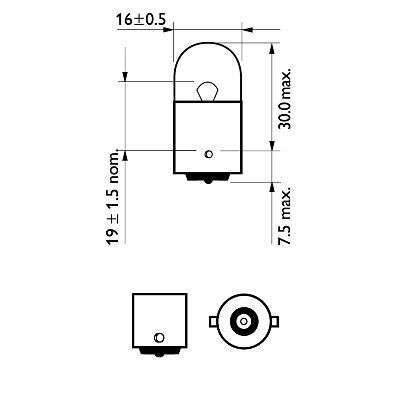 PHILIPS 12814B2 Bulb, direction indicator