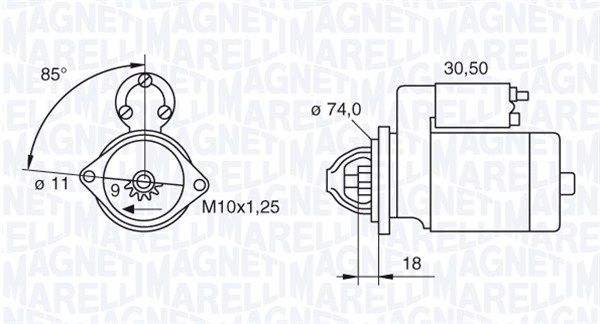 MAGNETI MARELLI önindító 063280049010