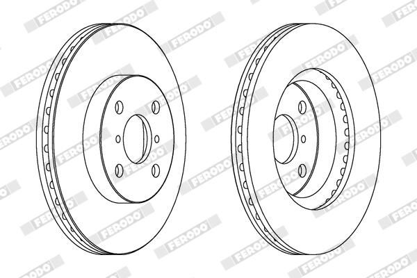 FERODO DDF1587C Brake Disc