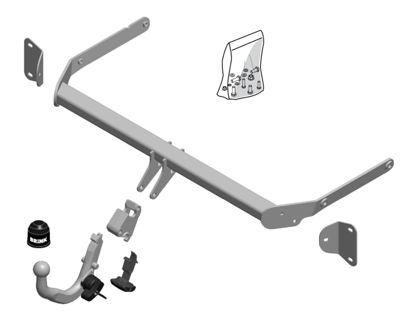 BRINK 562800 - Priekabos kablys