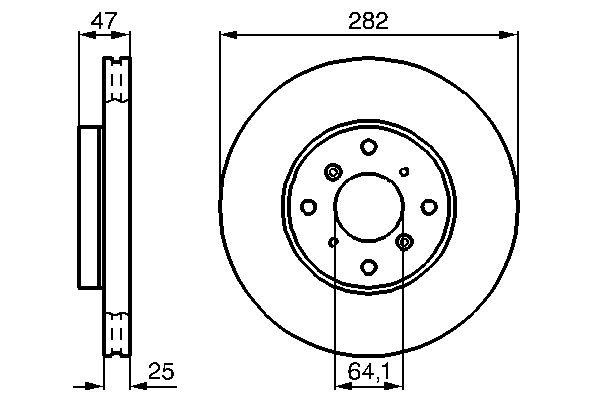 BOSCH 0 986 478 982 Brake Disc