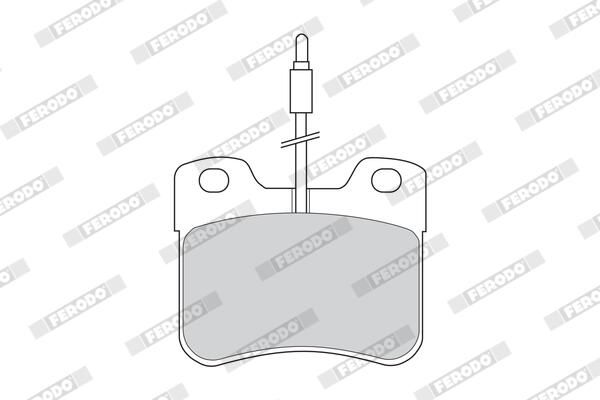 FERODO FDB745 Brake Pad Set, disc brake