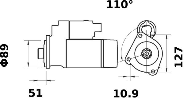Product Image - Startmotor / starter - MS452 - MAHLE