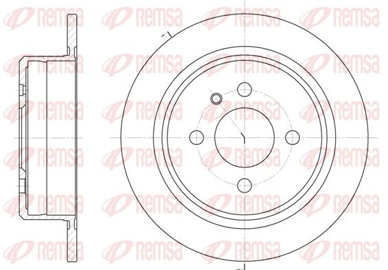 Гальмівний диск, Remsa 6197.00