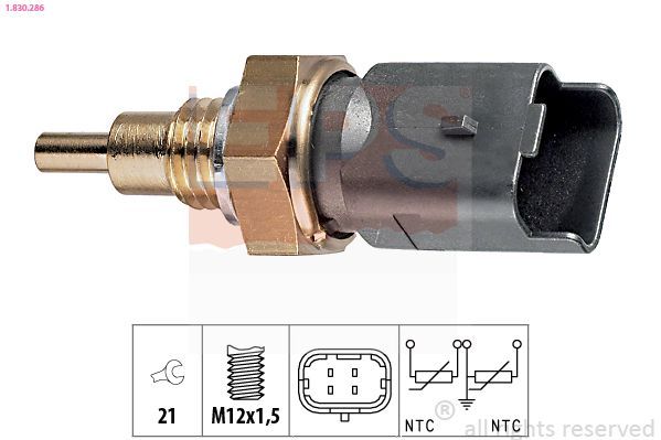 Sensor, temperatura del refrigerante