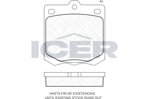 ANDEL 180110 - Brake Pad Set, disc brake