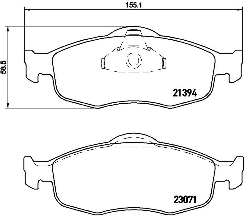 BREMBO P24037 Brake Pad Set, disc brake