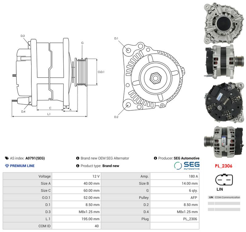Generaator, AS-PL A0791(SEG)