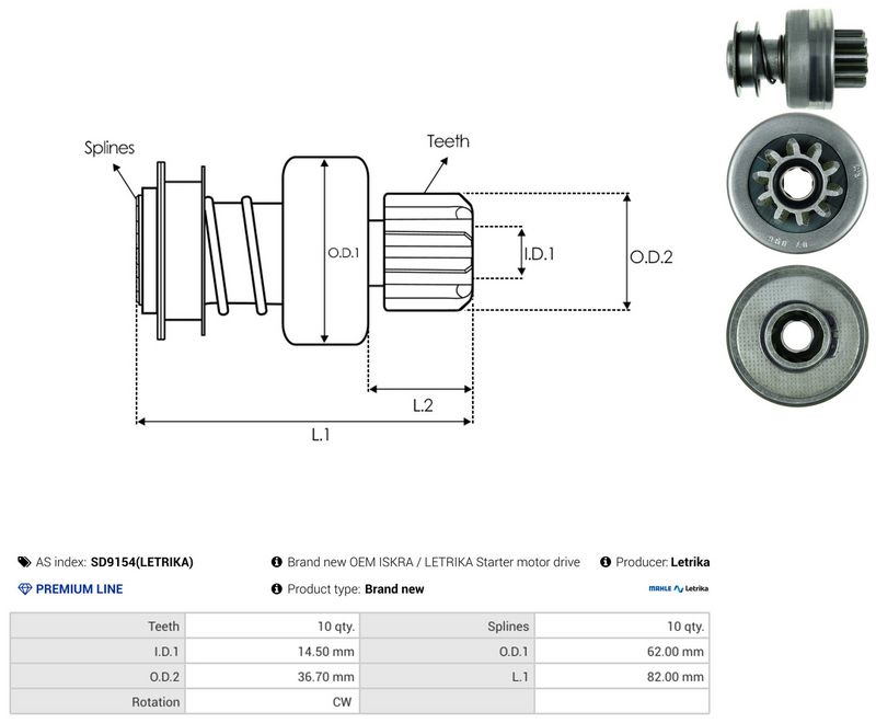 Vabajooks, starter, AS-PL SD9154(LETRIKA)
