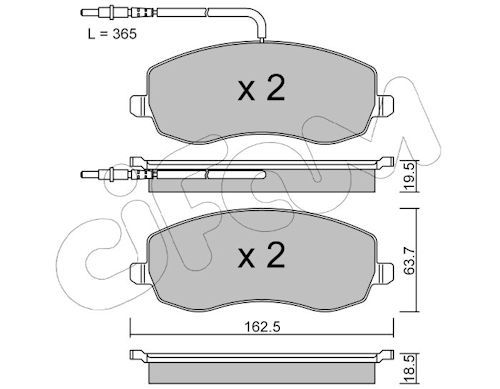 Set placute frana,frana disc 822-847-0 CIFAM