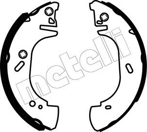 Комплект гальмівних колодок, Metelli 530123