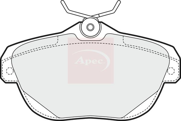 APEC Brake Pad Set, disc brake PAD1594