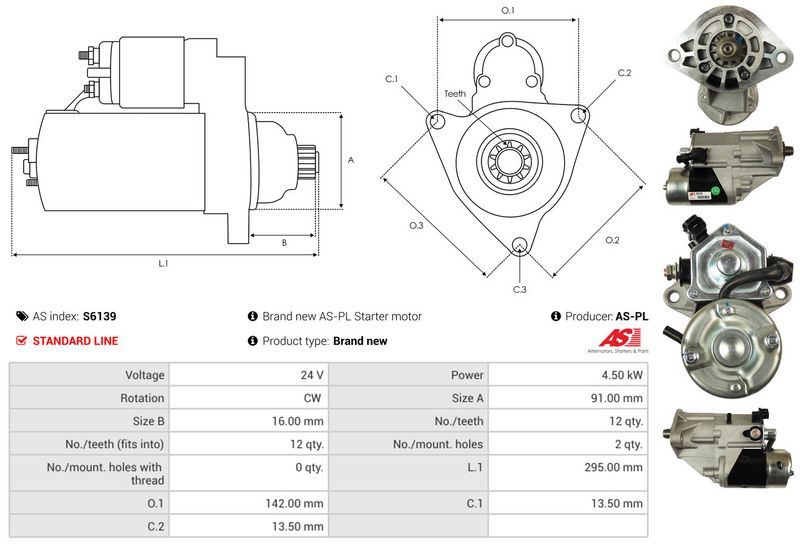 AS-PL S6139 Starter