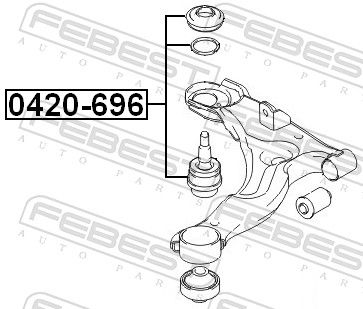 FEBEST 0420-696 Ball Joint