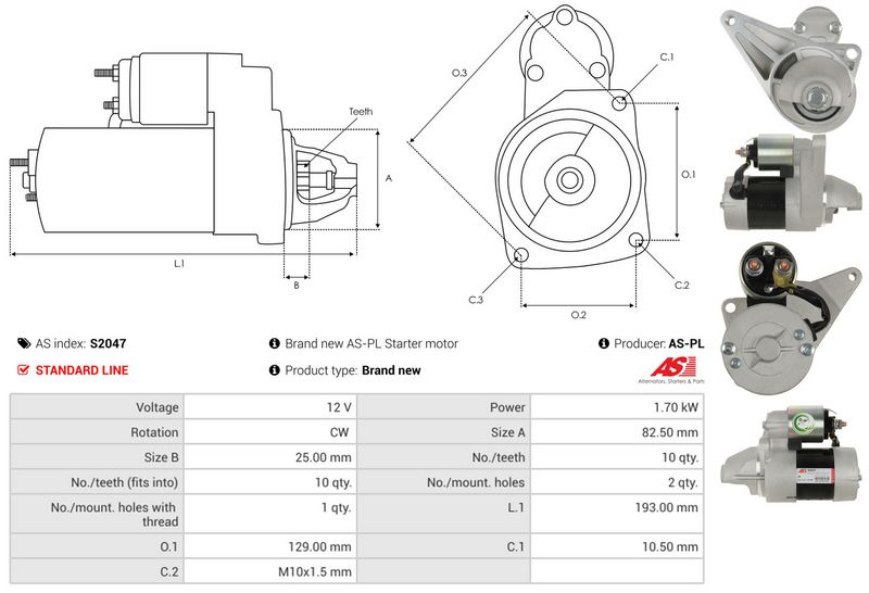 AS-PL S2047 Starter