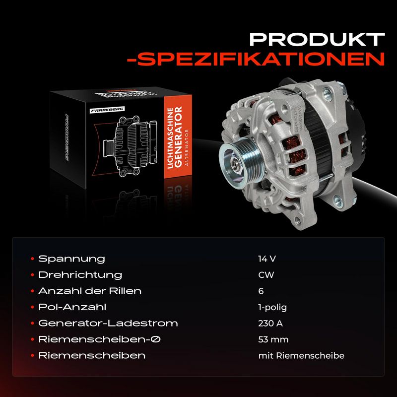Frankberg 5481FB0055546 Alternator