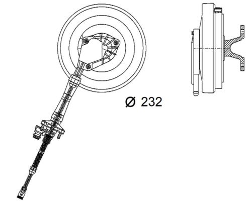 Product Image - Koppeling, radiateurventilator - CFC86000P - MAHLE