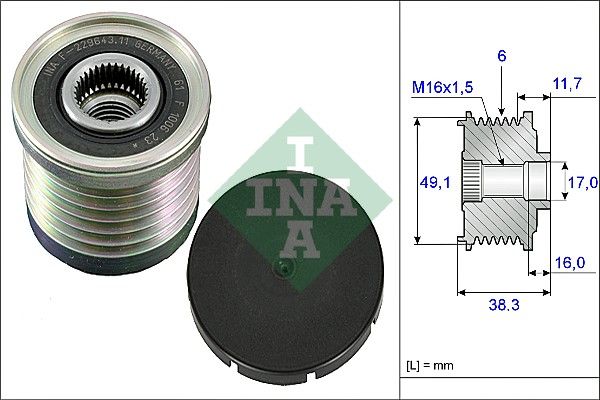 Schaeffler INA generátor szabadonfutó 535 0030 10