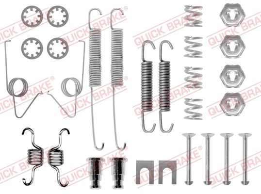 Комплект приладдя, гальмівна колодка, Quick Brake 105-0614