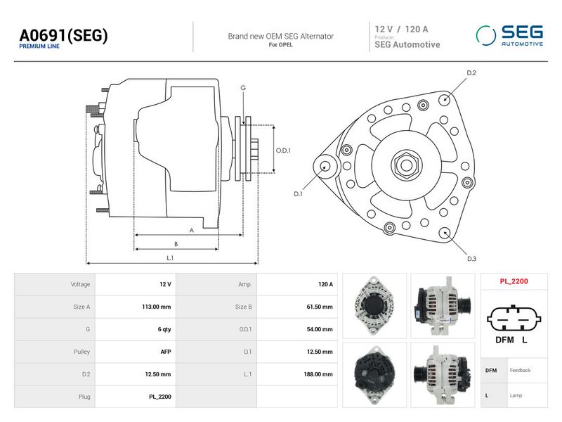 This part match OEM code: 55564350