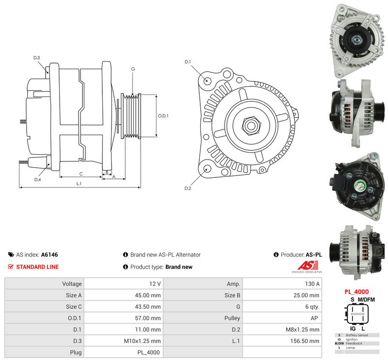 AS-PL A6146 Generatorius