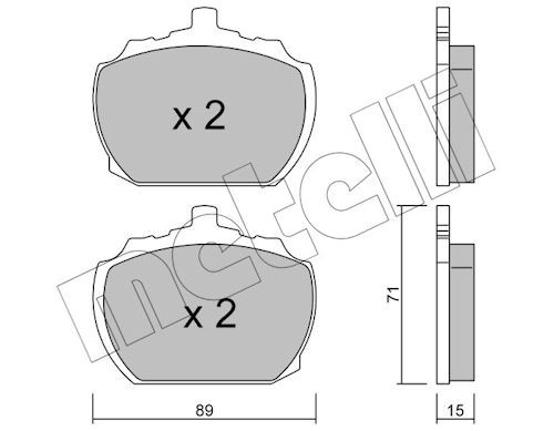 Plaquettes+de+frein+à+disque METELLI 22-0678-0