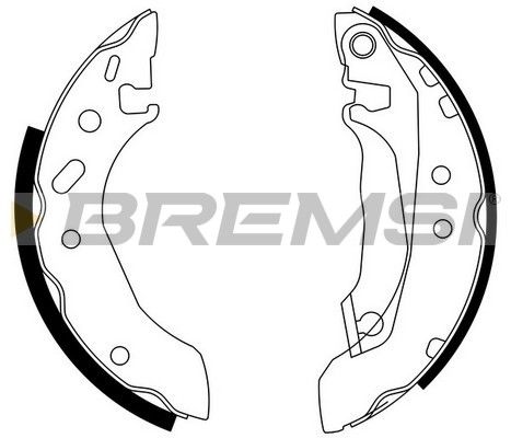 Комплект гальмівних колодок, Bremsi GF0226