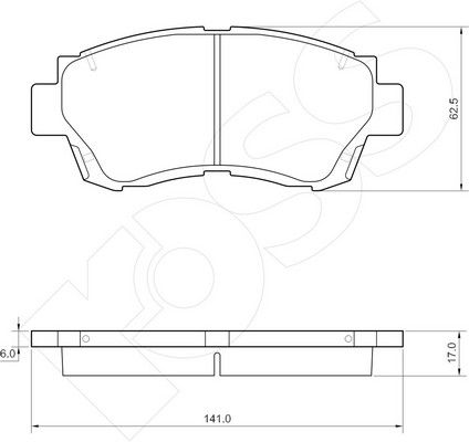 1-GNC R-635 - Brake Pad Set, disc brake