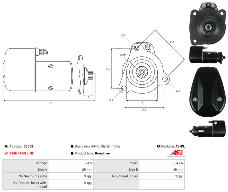 AS-PL S0352 Starter