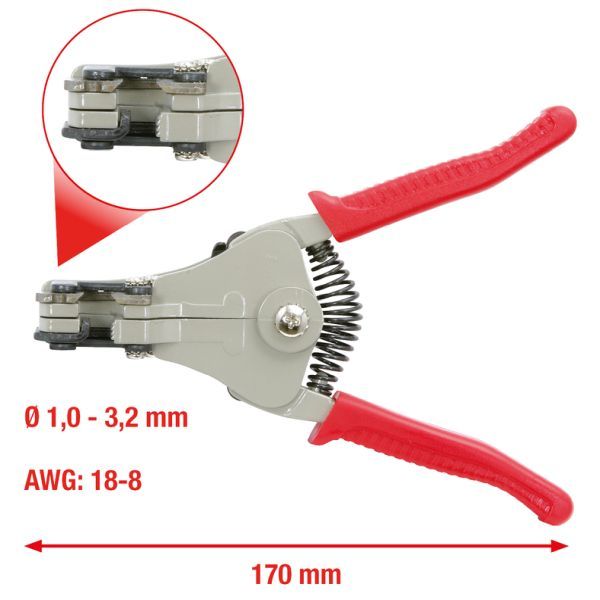 Automatisk avisoleringstång 1-3,2mm