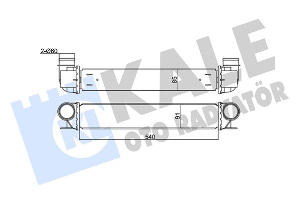 KALE BMW интеркуллер 5 E39,7 E38 2.0d/4.0d