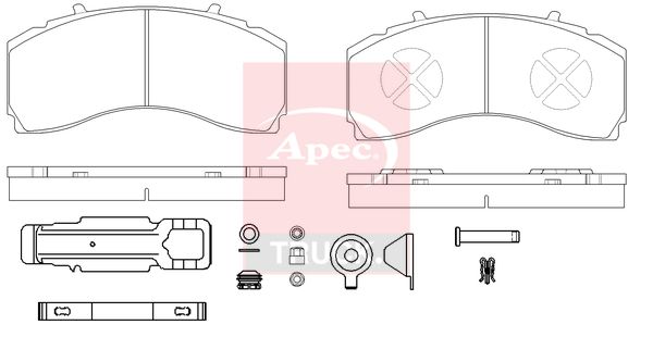 APEC Brake Pad Set, disc brake PAD29246K