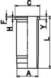 Гильза цилиндра KOLBENSCHMIDT 89367110