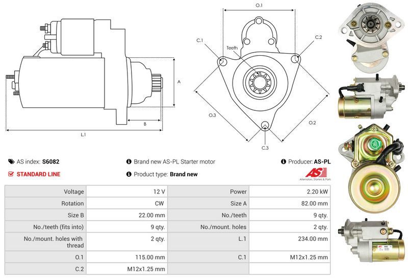 AS-PL S6082 Starter