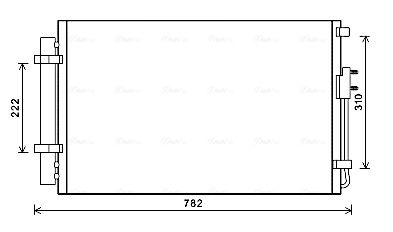 AVA QUALITY COOLING kondenzátor, klíma HY5344D