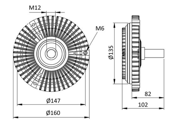 Product Image - Koppeling, radiateurventilator - CFC29000S - MAHLE