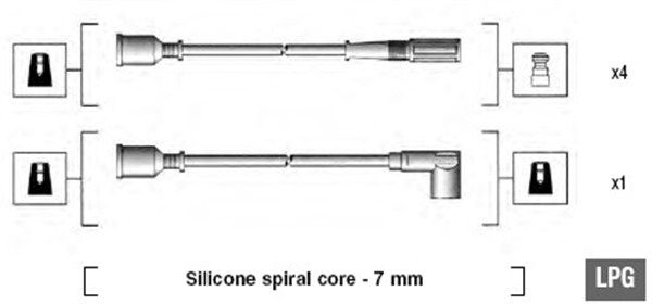 MAGNETI MARELLI gyújtókábelkészlet 941095920630