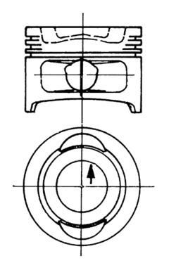 KOLBENSCHMIDT dugattyú 90129700