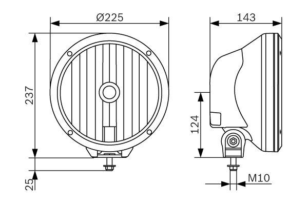 BOSCH 0986310976 High Beam Headlight