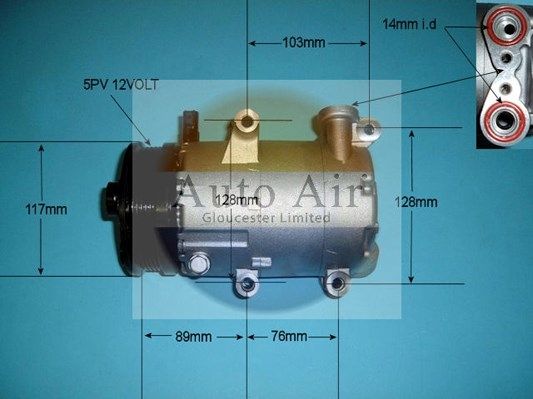 Auto Air Gloucester 14-0082P Compressor, air conditioning