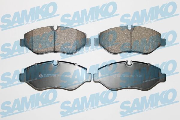 Комплект гальмівних накладок, дискове гальмо, гальмівна система BREMBO, Samko 5SP1275