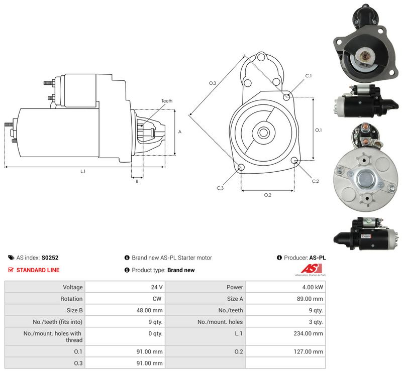 AS-PL S0252 Starter