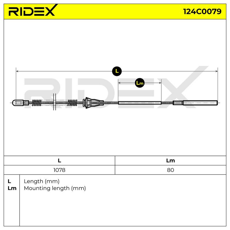 жило, ръчна спирачка RIDEX