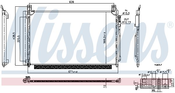 NISSENS 941238 Condenser, air conditioning