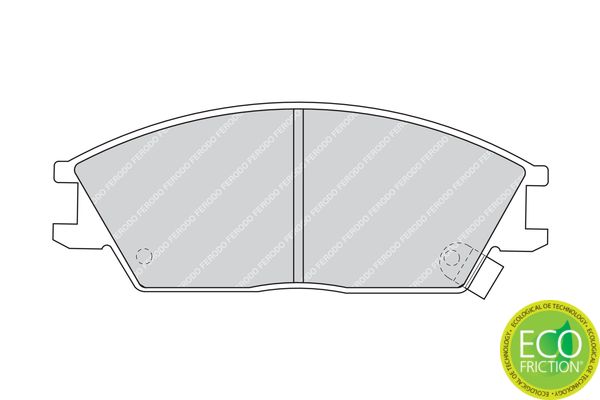 FERODO FDB435 Brake Pad Set, disc brake