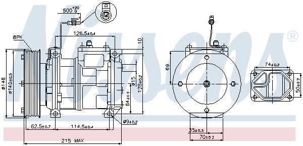 NISSENS 89361 Compressor, air conditioning