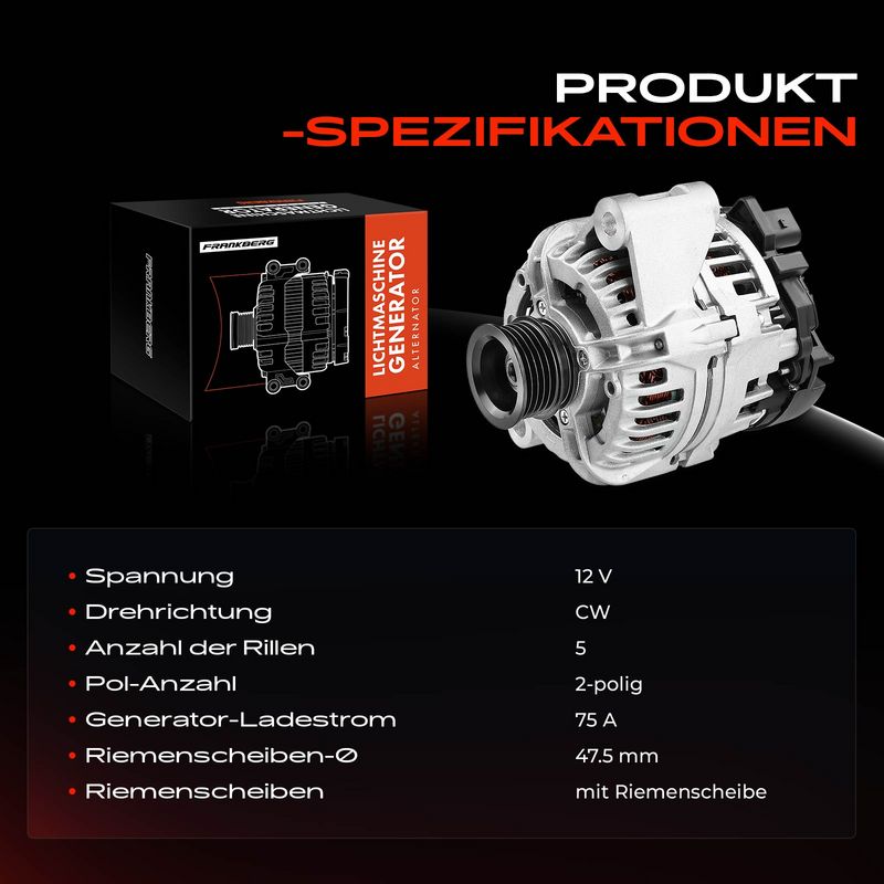 Frankberg 5481FB0001888 Alternator