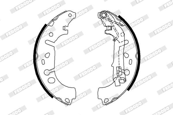 FERODO FSB682 Brake Shoe Set